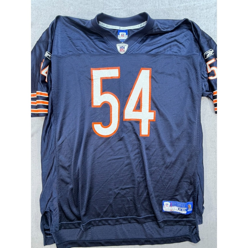 Reebok Chicago Bears Brian Urlacher On Field Jersey Size XXL BLue